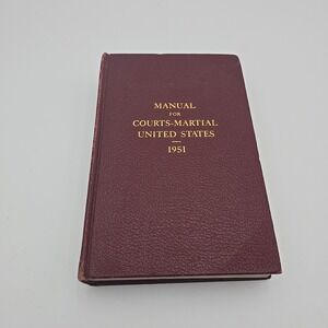 Manual For Courts Martial United States 1951‎ with Cumulative pocket part book